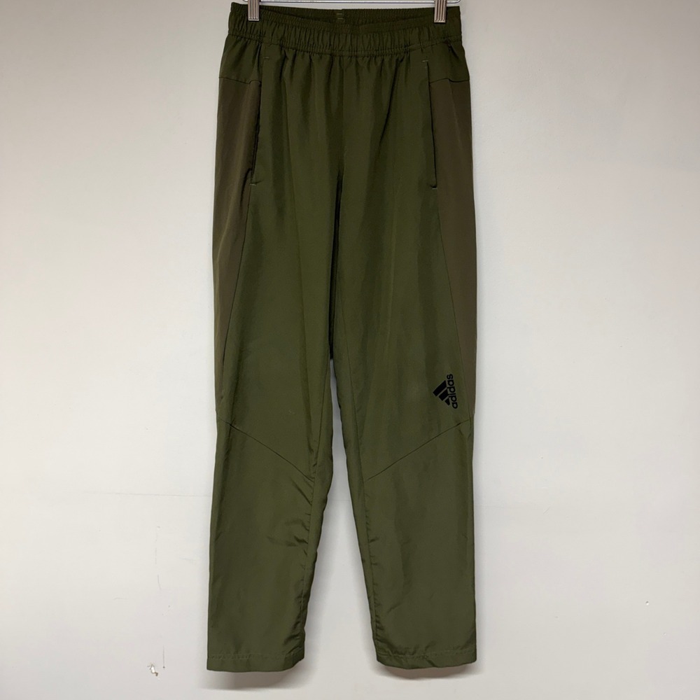 Adidas Womens Joggers Size S Aeroready Olive Green Training Pants Performance